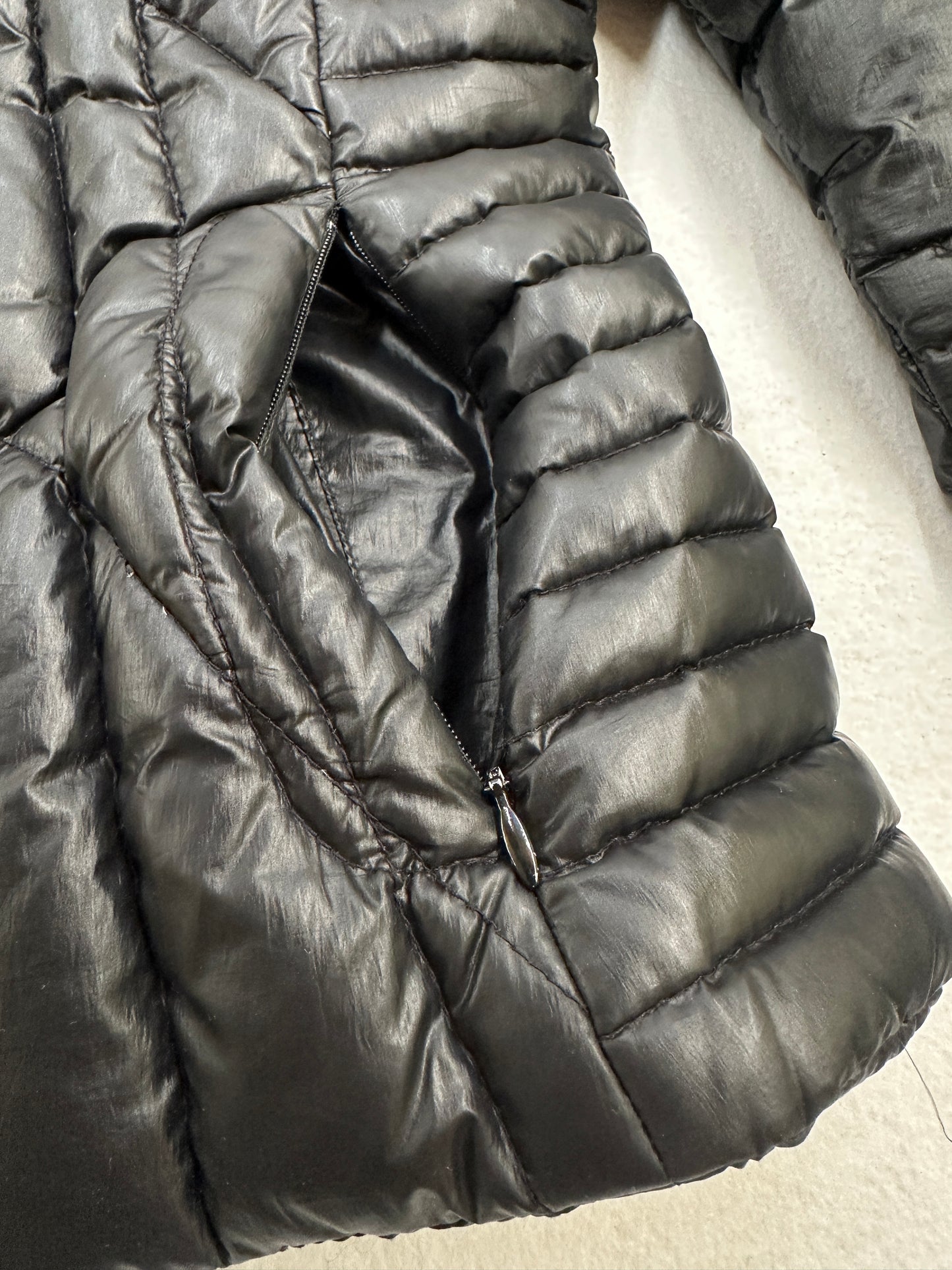 Blauer USA Spider Daunenjacke 🕸️ (S)