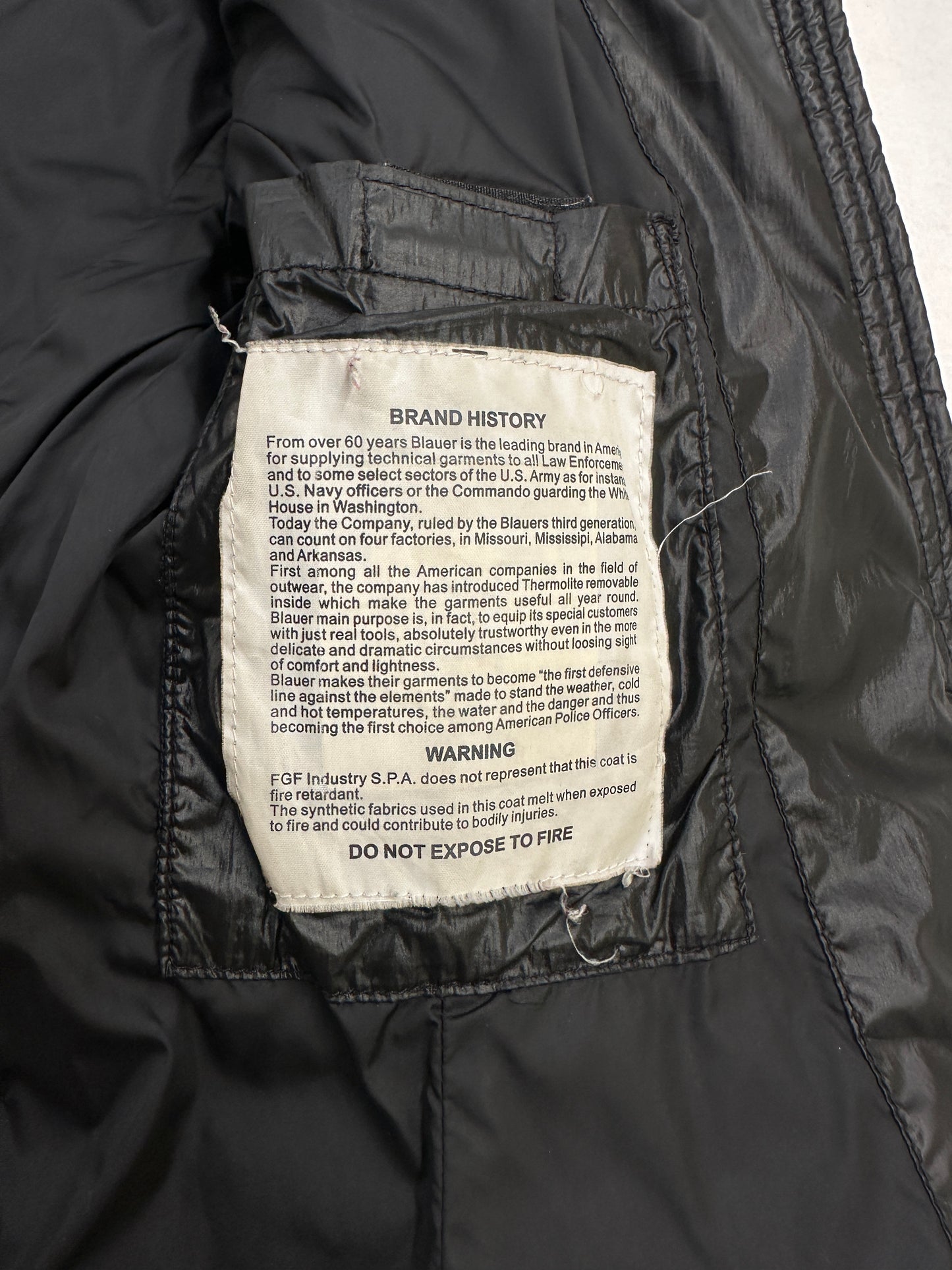 Blauer USA Spider Daunenjacke 🕸️ (S)