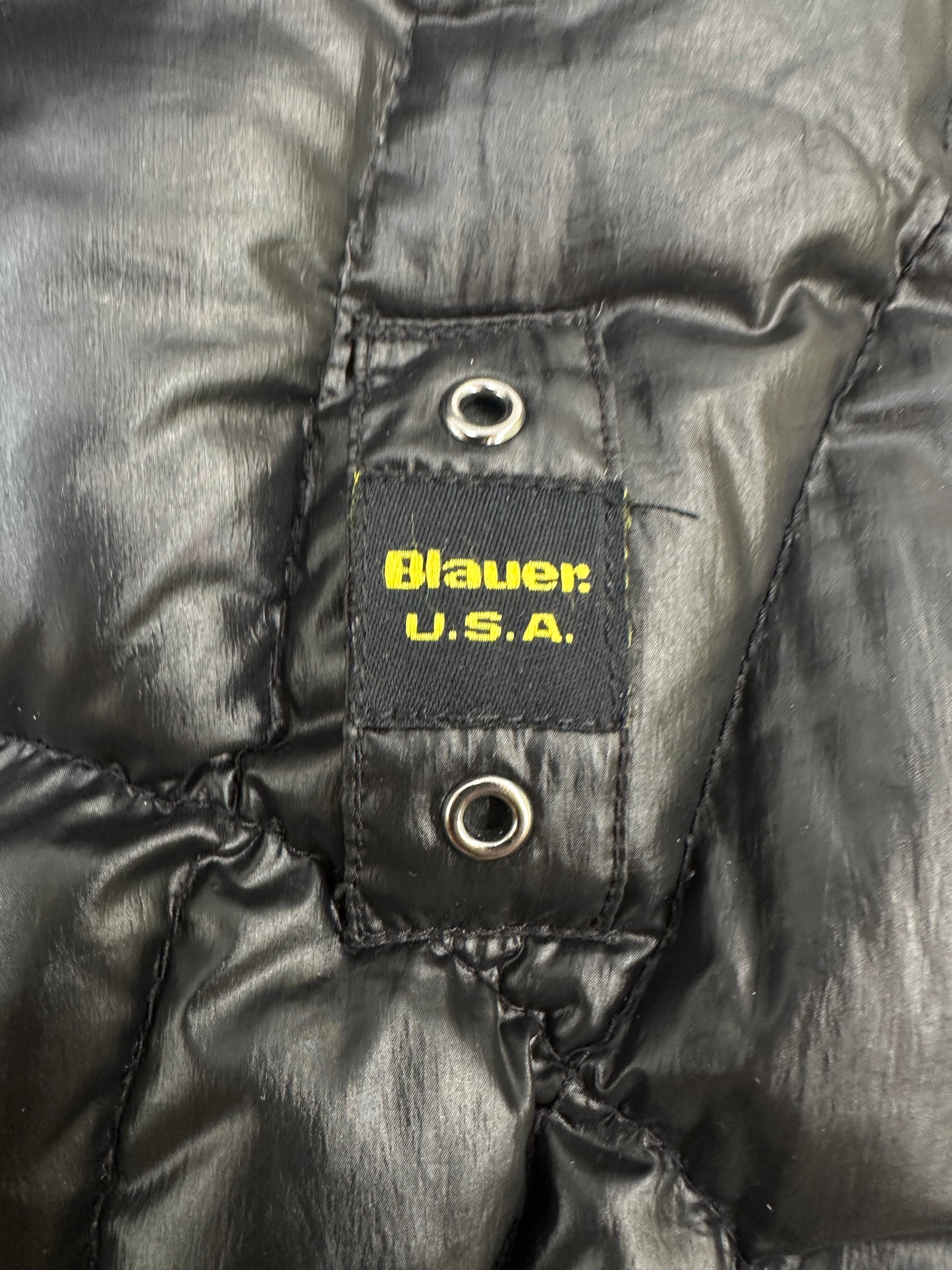 Blauer USA Spider Daunenjacke 🕸️ (S)