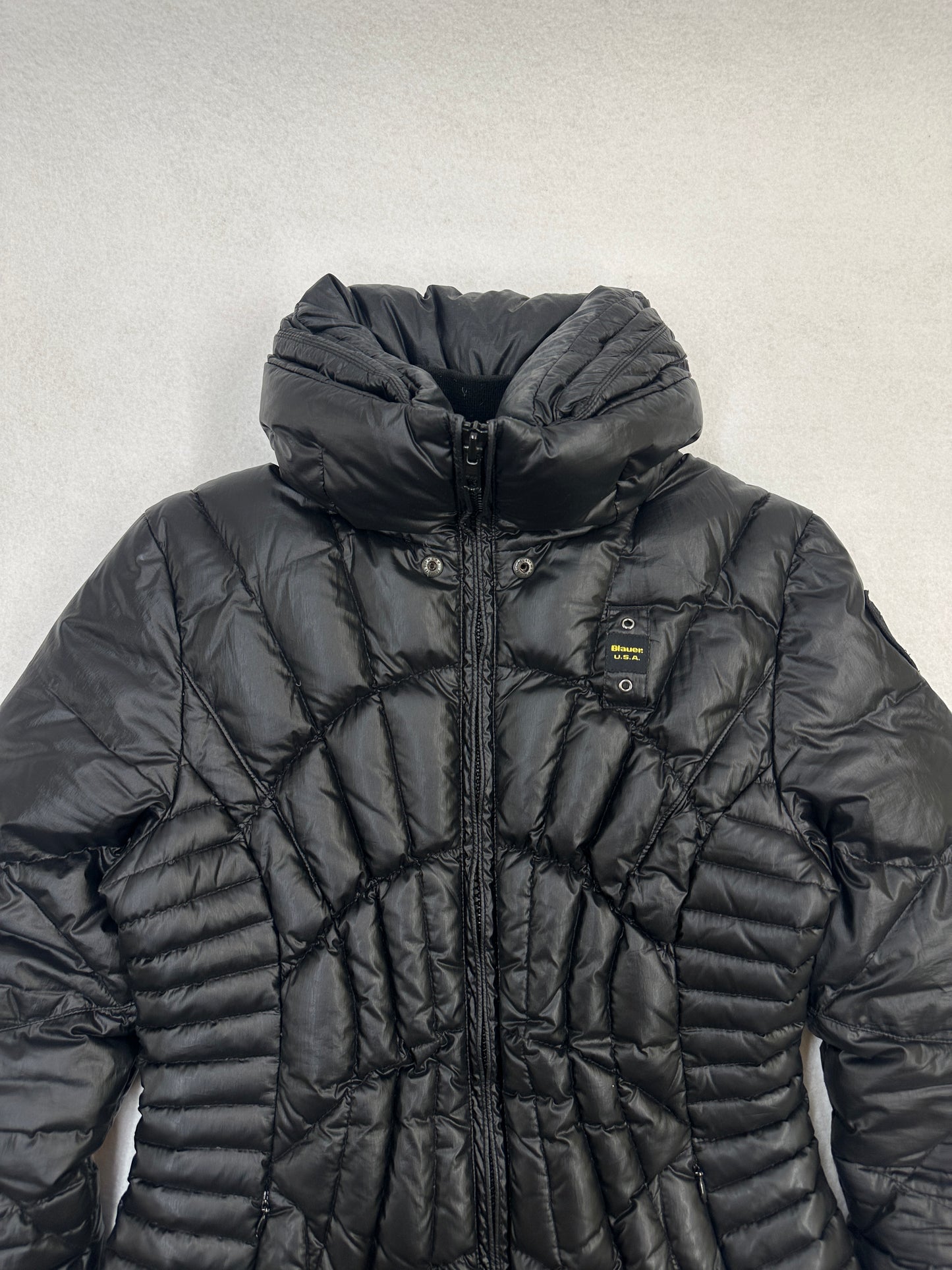 Blauer USA Spider Daunenjacke 🕸️ (S)