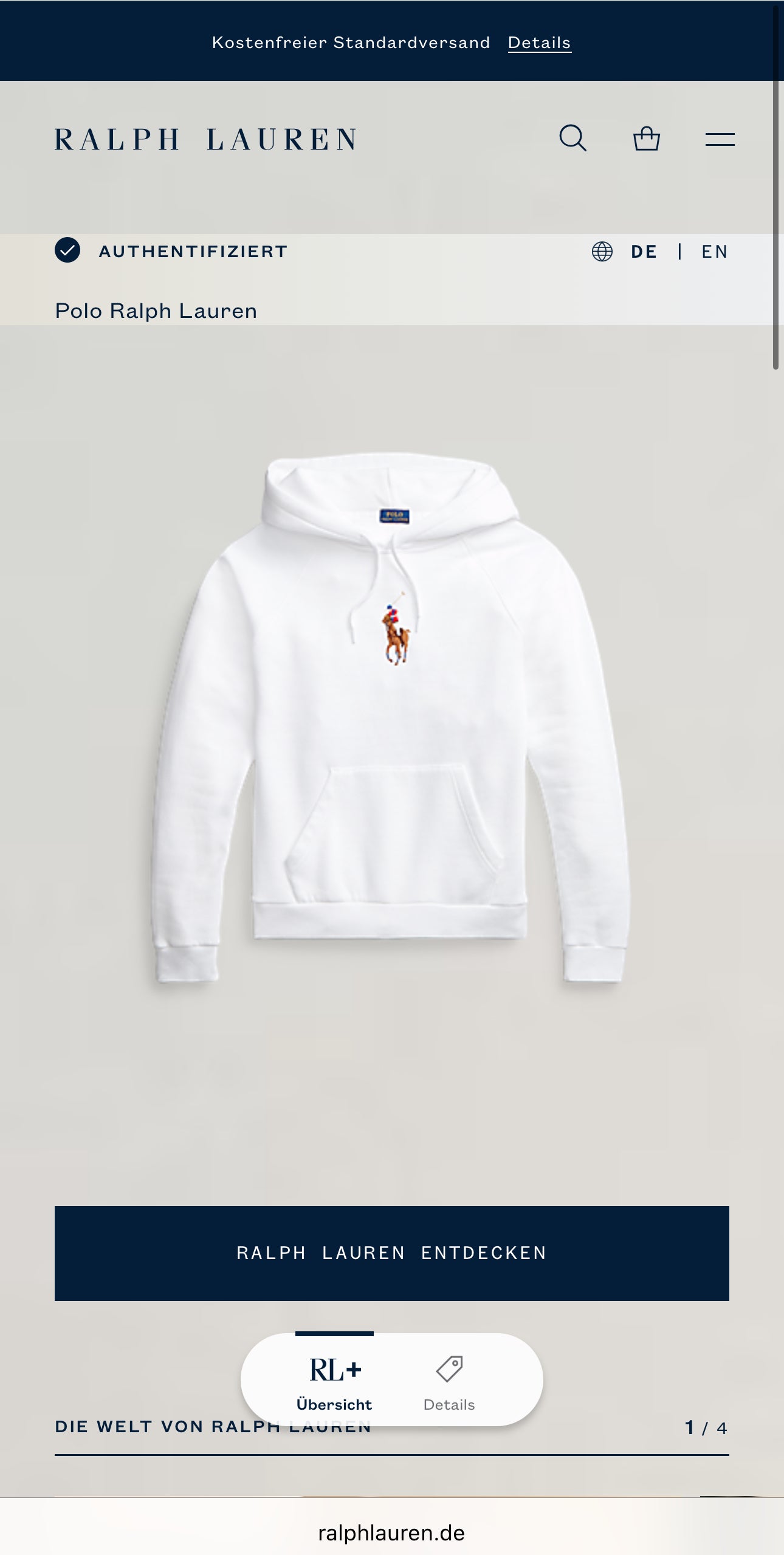 Ralph Lauren Bigpony Hoddie (XXS)