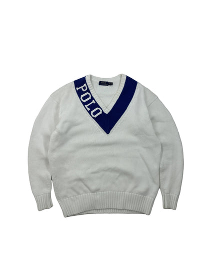 Ralph Lauren Strick Pullover V-Neck (S)