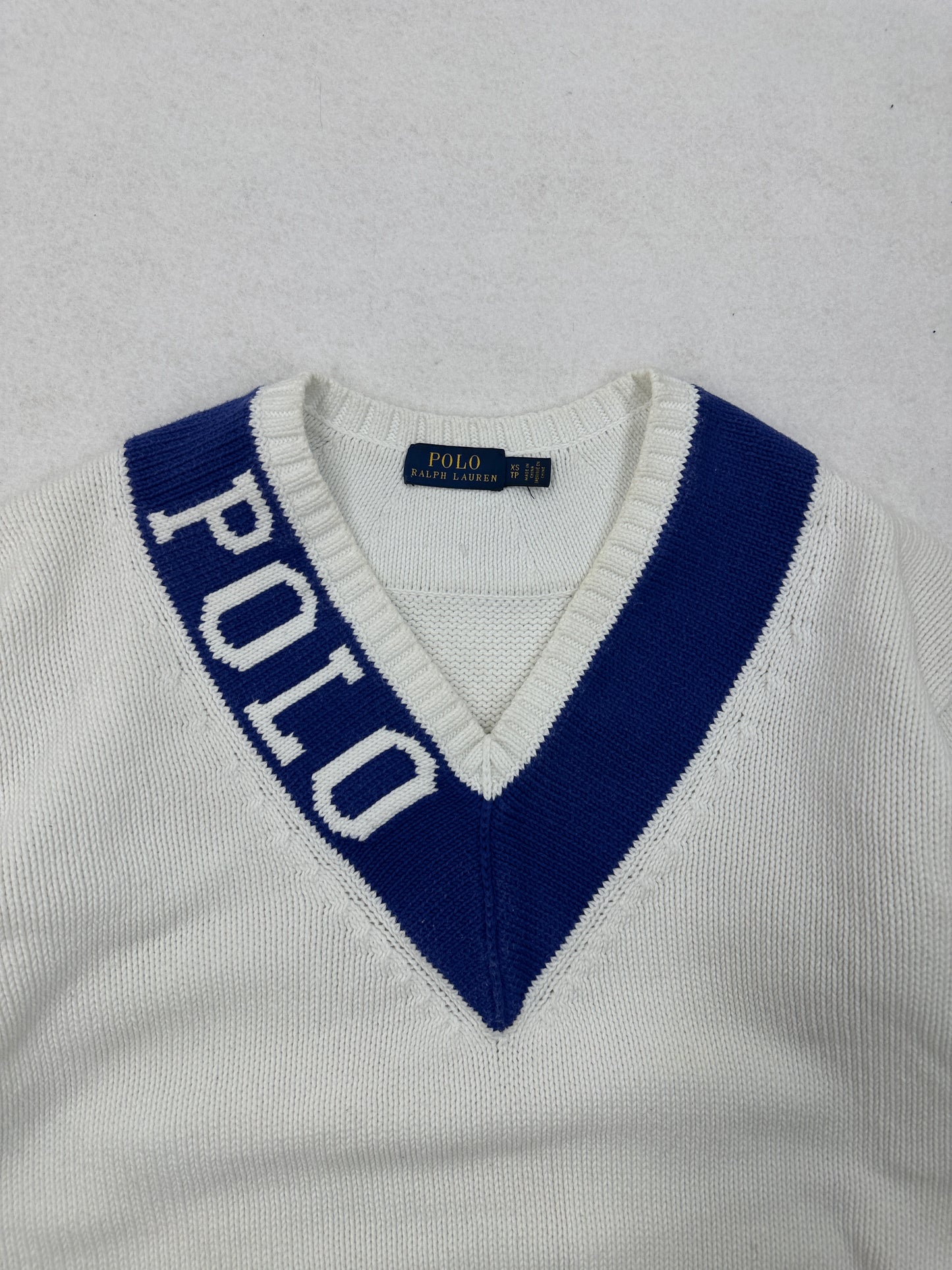 Ralph Lauren Strick Pullover V-Neck (S)