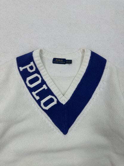 Ralph Lauren Strick Pullover V-Neck (S)