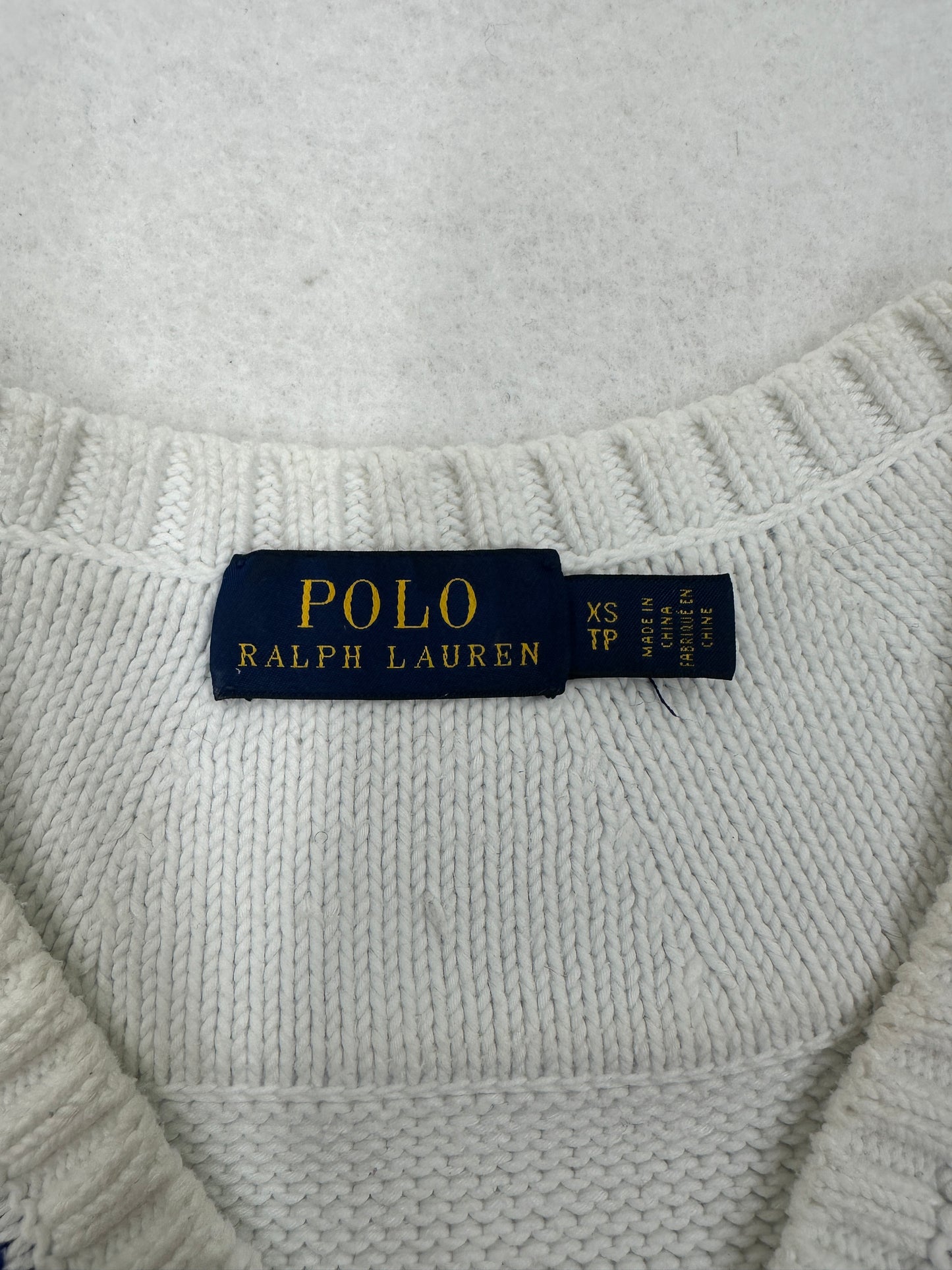Ralph Lauren Strick Pullover V-Neck (S)