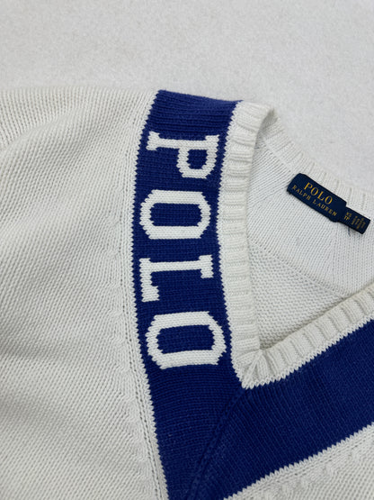 Ralph Lauren Strick Pullover V-Neck (S)