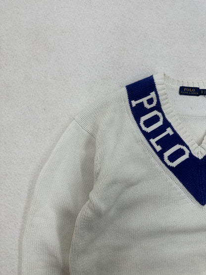 Ralph Lauren Strick Pullover V-Neck (S)