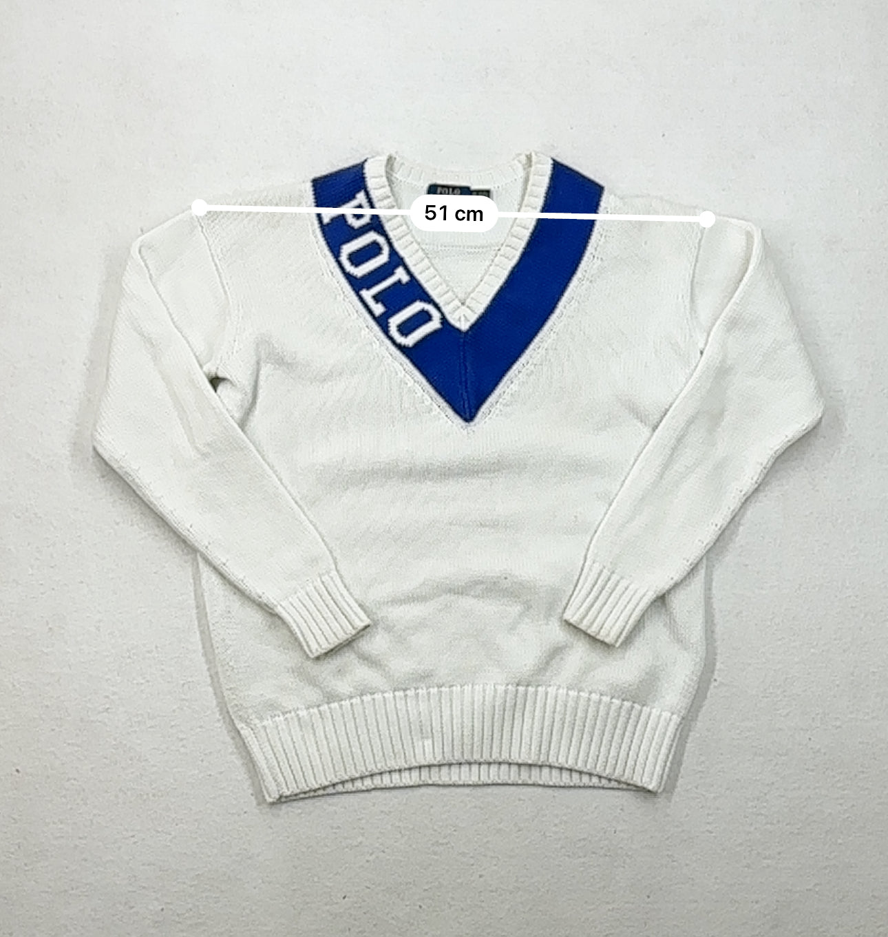 Ralph Lauren Strick Pullover V-Neck (S)