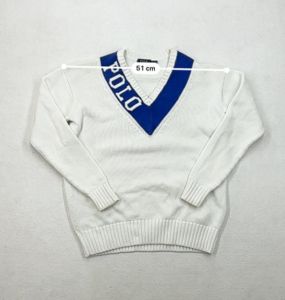 Ralph Lauren Strick Pullover V-Neck (S)