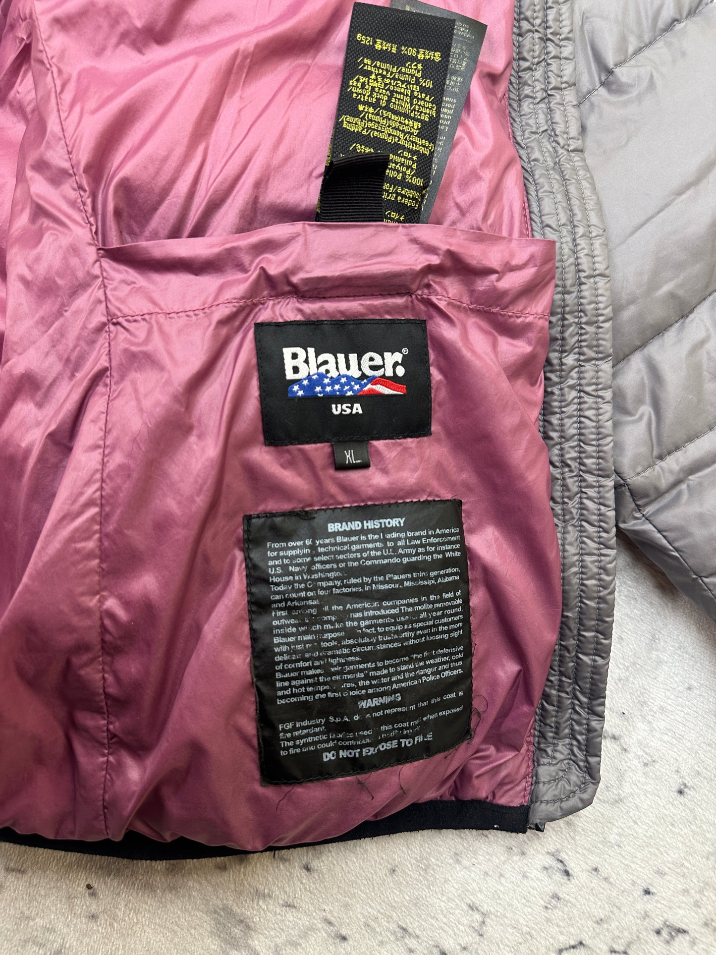 Blauer USA Pufferjacke (S)